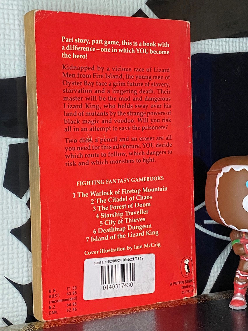 Thumbnail: Fighting Fantasy 07 - Island of the Lizard King 1984 - 1st Edition