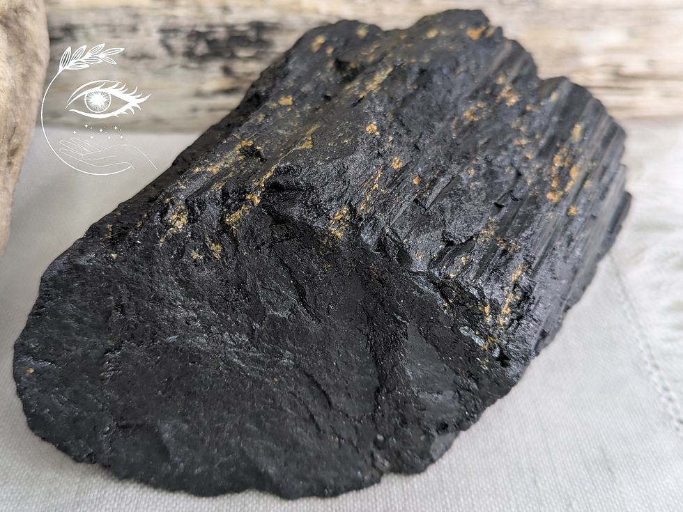 Tourmaline noire brute, pierre de protection énérgétique, protection contre linky,