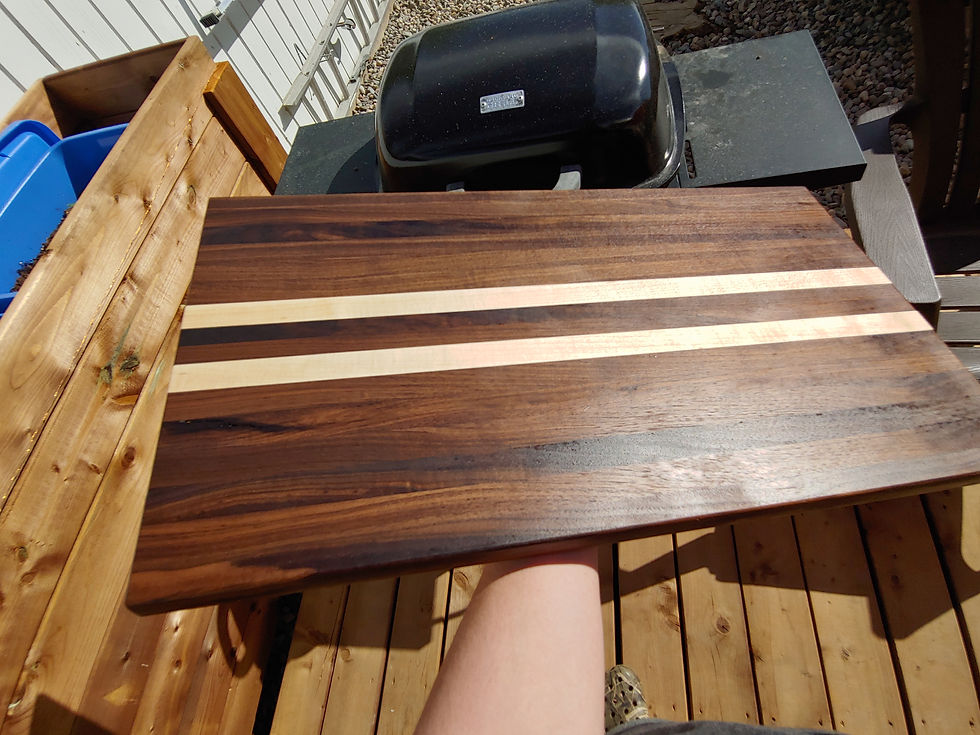 Thumbnail: Walnut with Maple inlay serving tray