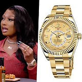 Gold Rolex Sky Dweller with Gold Dial