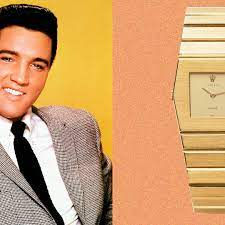 Elvis Presley wearing his Solid Gold Rolex King Midas