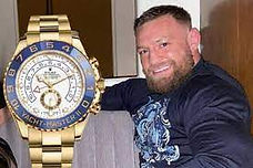 Connor McGregor wearing his Rolex Yacht Master II