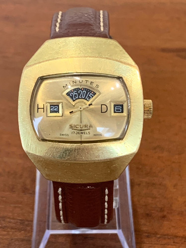 Vintage Sicura Jump Hour Sicura Automatic Watch Sicura Jumping
