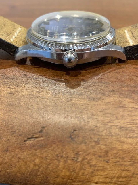 Thumbnail: Vintage Lanco Day Date Watch with blue dial 