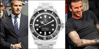David Beckham wearing his Rolex Sea Dweller