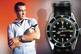 Sean Connery as James Bond wearing a Rolex 6538