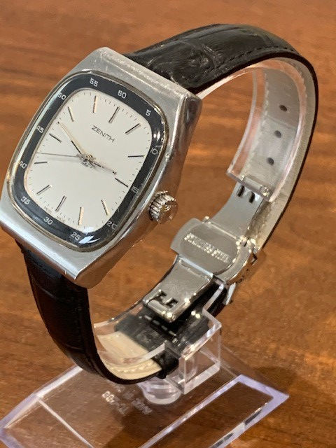Vintage Zenith dress watch with square case