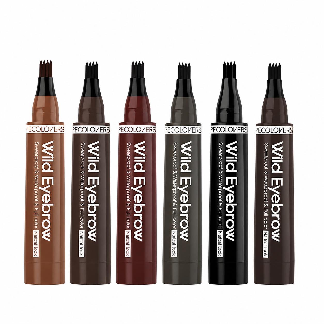 Microblading Eyebrow Pen – Waterproof 4-Fork Tip Brow Pencil for Natural-Looking