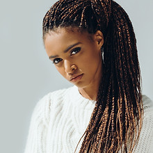 Girl with Micro Braids