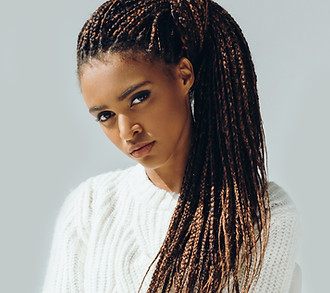 Girl with Micro Braids