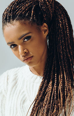 Girl with Micro Braids