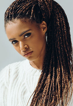 Girl with Micro Braids