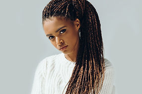 Girl with Micro Braids