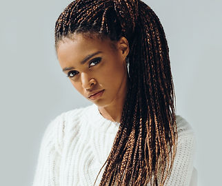 Girl with Micro Braids