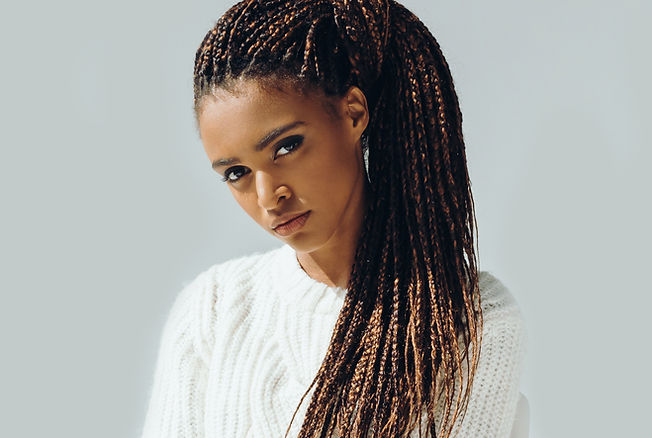 Girl with Micro Braids