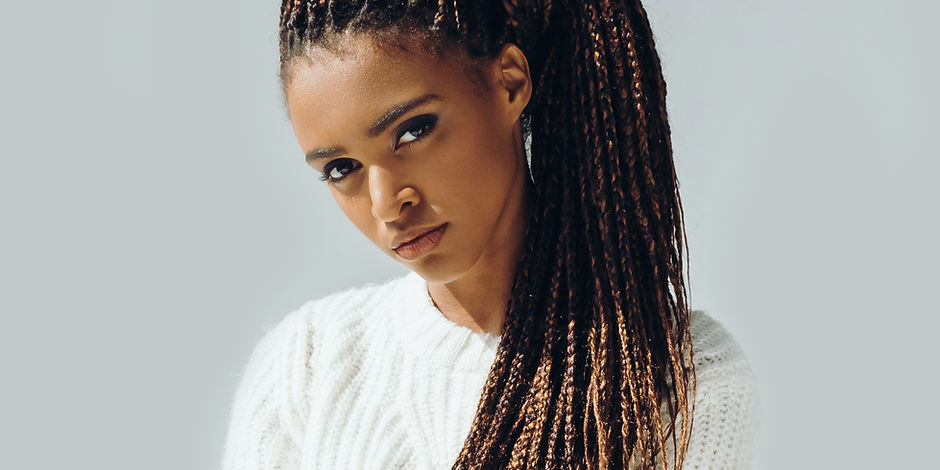 Girl with Micro Braids