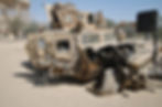 Iraq IED attack on a armored humvee