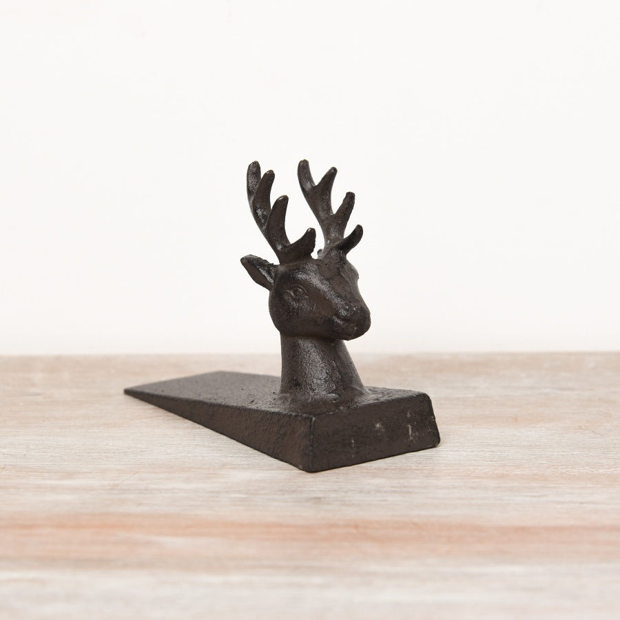 Cast Iron Stag Door Wedge, 13.5cm