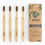 Thumbnail: 4 Pack - Charcoal Infused Bristle Bamboo Toothbrush