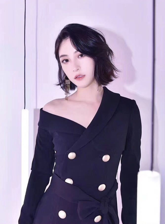 Miniatura: Asymmetrical Shoulder Blazer Dress