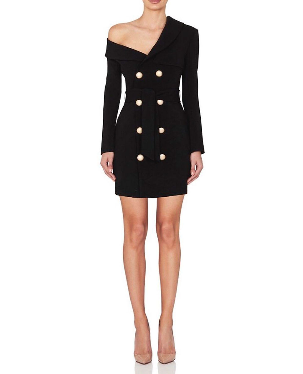 Miniatura: Asymmetrical Shoulder Blazer Dress