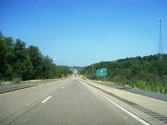 I-80 Westbound shot of Liberty Township, Montour_Co. PA