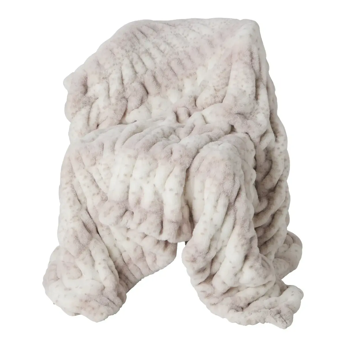 Skinnwille | Kuscheldecke LUNA snow 120x180cm