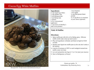 Cocoa Egg White Muffins