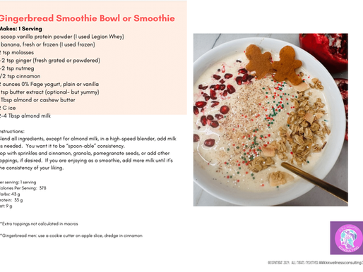 Gingerbread Smoothie Bowl