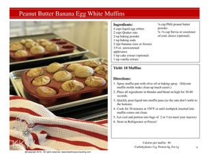 Peanut Butter Banana Egg White Muffins