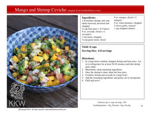 Mango & Shrimp Ceviche