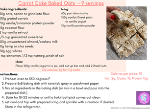 Carrot Cake Baked Oats