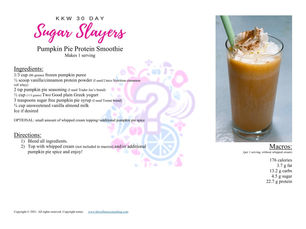 Pumpkin Pie Protein Smoothie