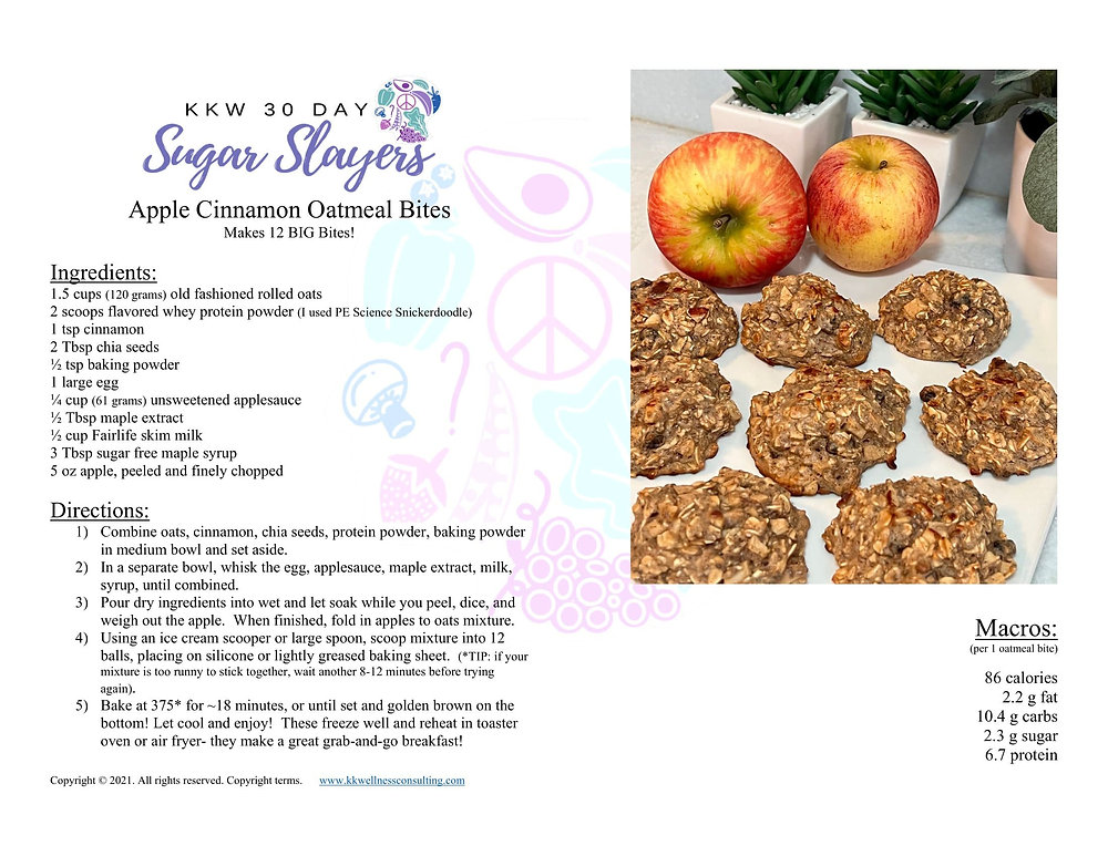 Apple Cinnamon Oatmeal Bites