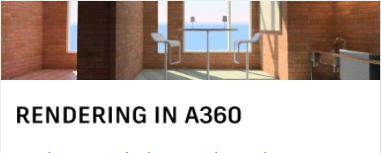 RENDERING IN A360