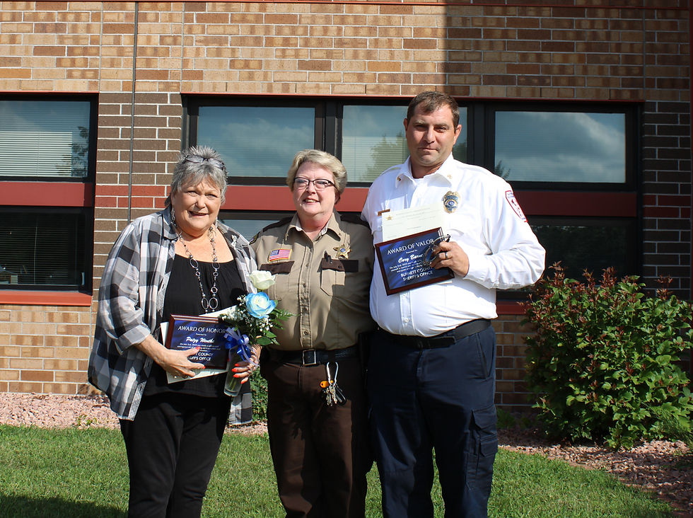 County Sheriff Awards Grantsburg Fire Chief, Resident