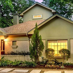 Exterior lighting, new exterior light fixtures, new windows, soft lighting