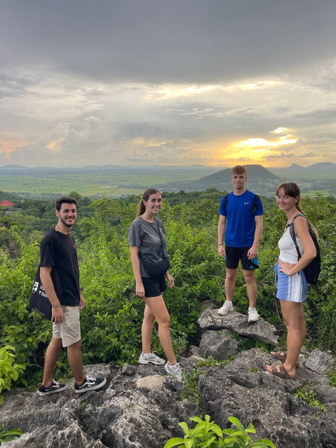 Beautiful view on the top of the mountain near Battambang