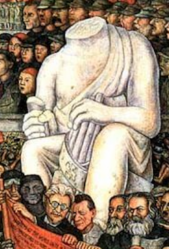 statue of the beheaded Caesar