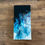 Thumbnail: Abstract Fluid Art Acrylic Triptych Ocean Blues