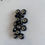Thumbnail: Black  Rondelle European Style Beads - 14pcs