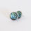 Thumbnail: Blue Green 12mm Bezel Set Stud Earrings