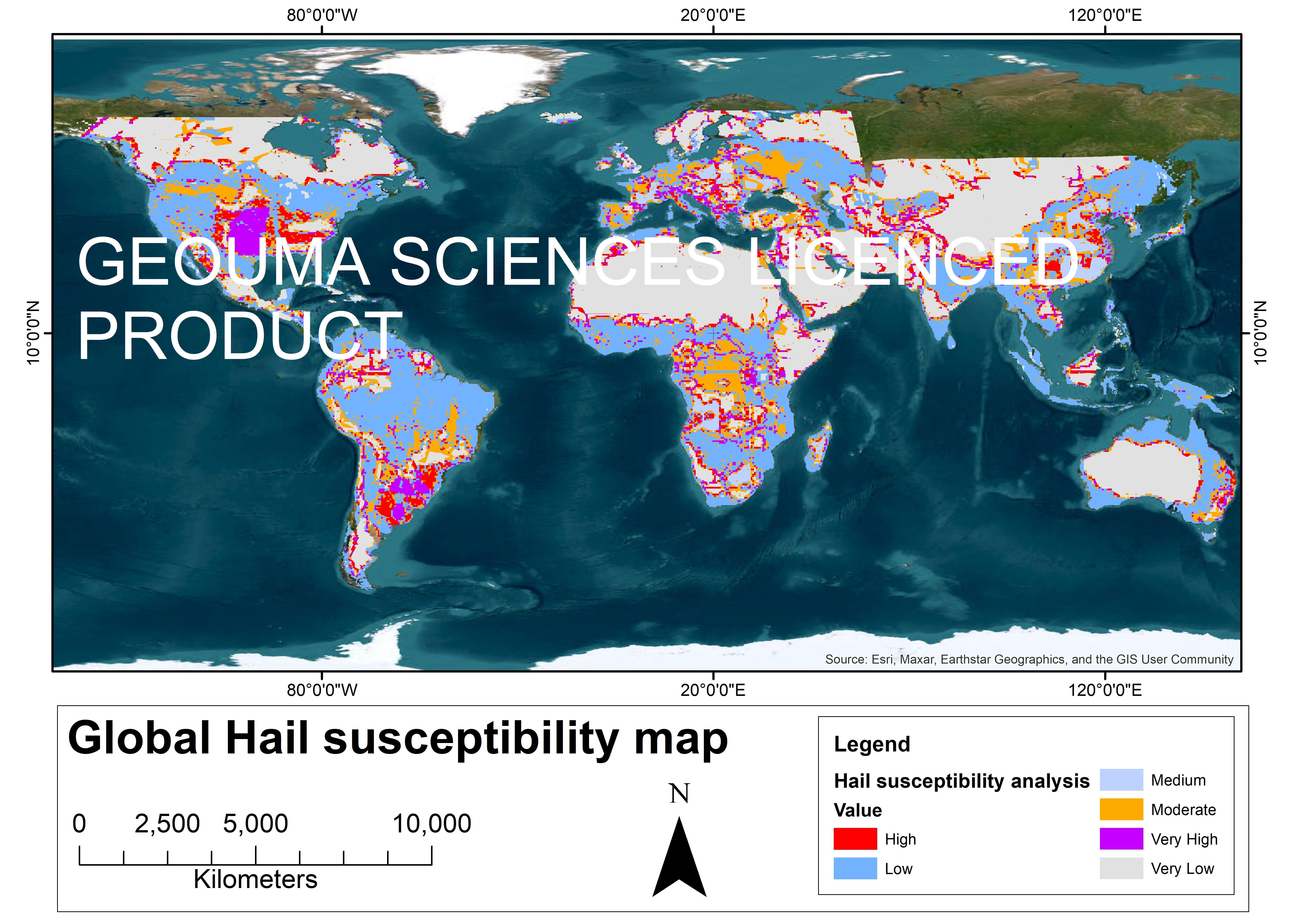 Global Hail Probability (Jpg map only)