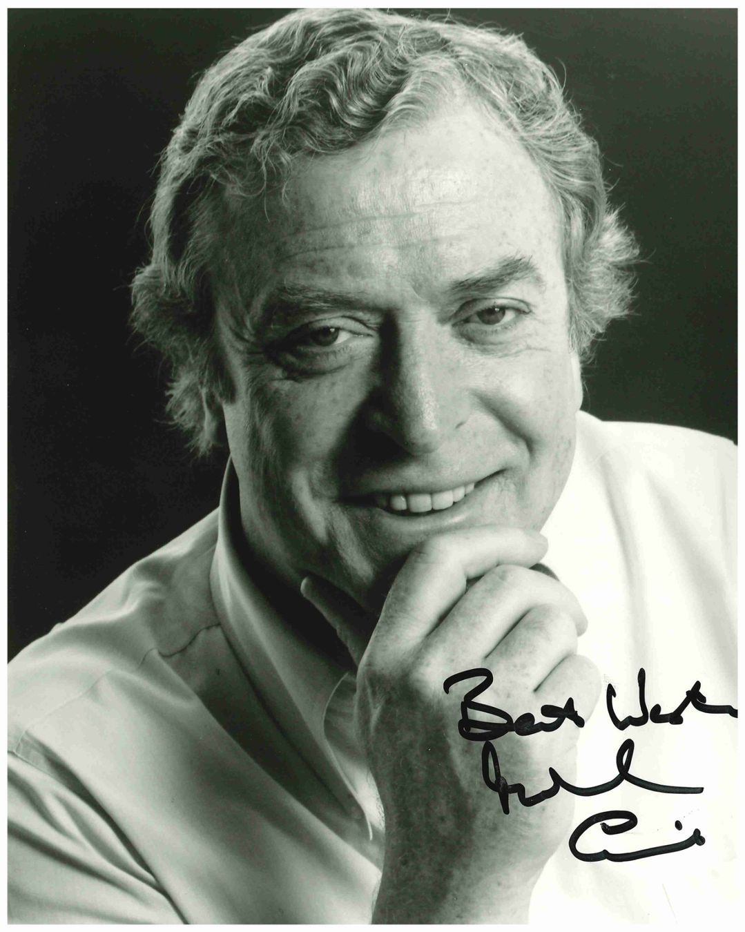 MICHAEL CAINE - Grossfoto (20x25 cm) handsigniert w/COA