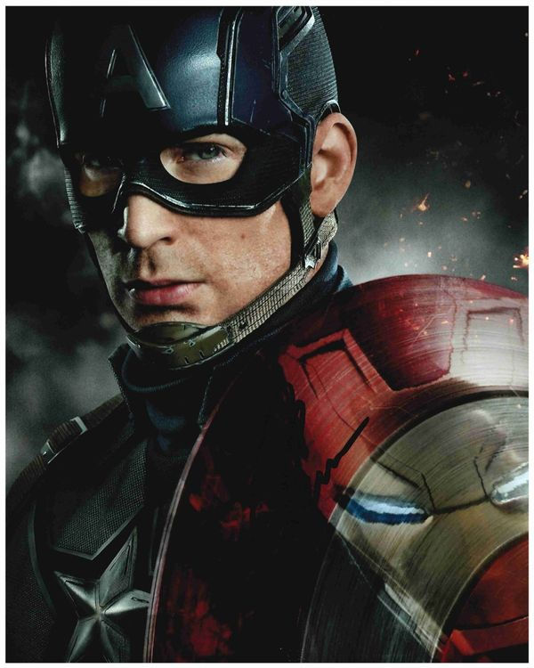 CHRIS EVANS - *CAPTAIN AMERICA* handsigniert (20x25 cm) COA