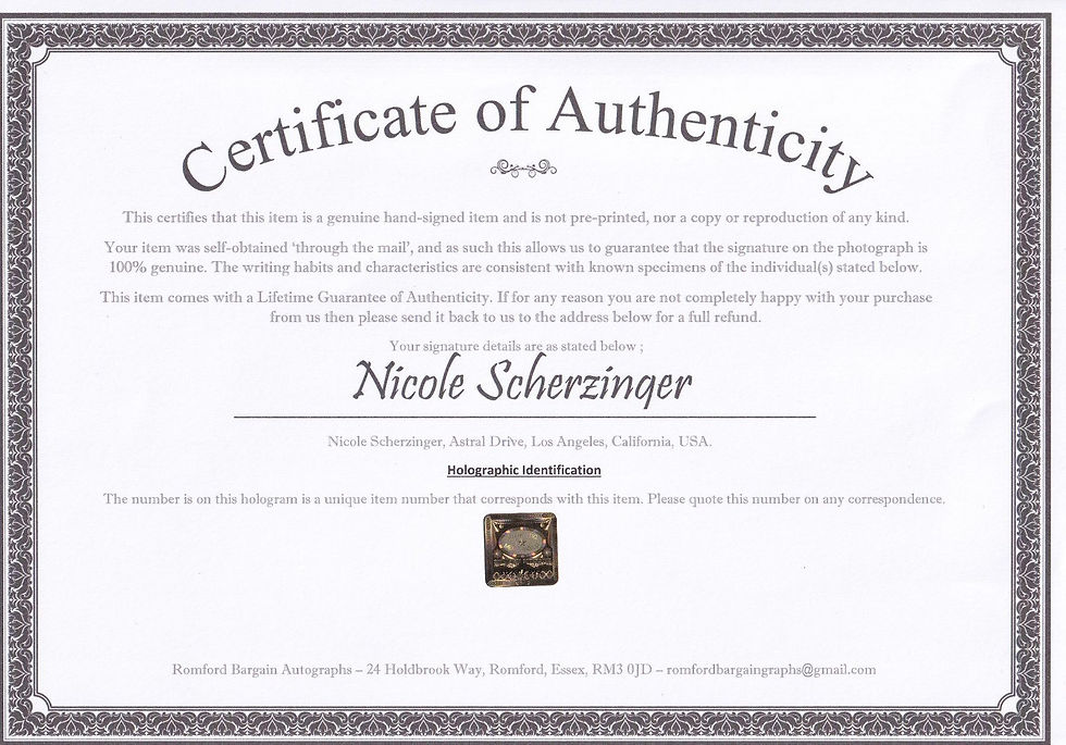 Miniaturbild: NICOLE SCHERZINGER - handsigniertes Grossfoto (20x25cm) COA