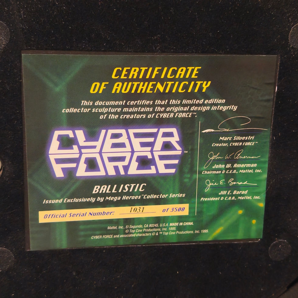 Miniaturbild: CYBER FORCE – BALLISTIC – MEGA HEROES – LIMITED EDITION 1031/3500 🔥