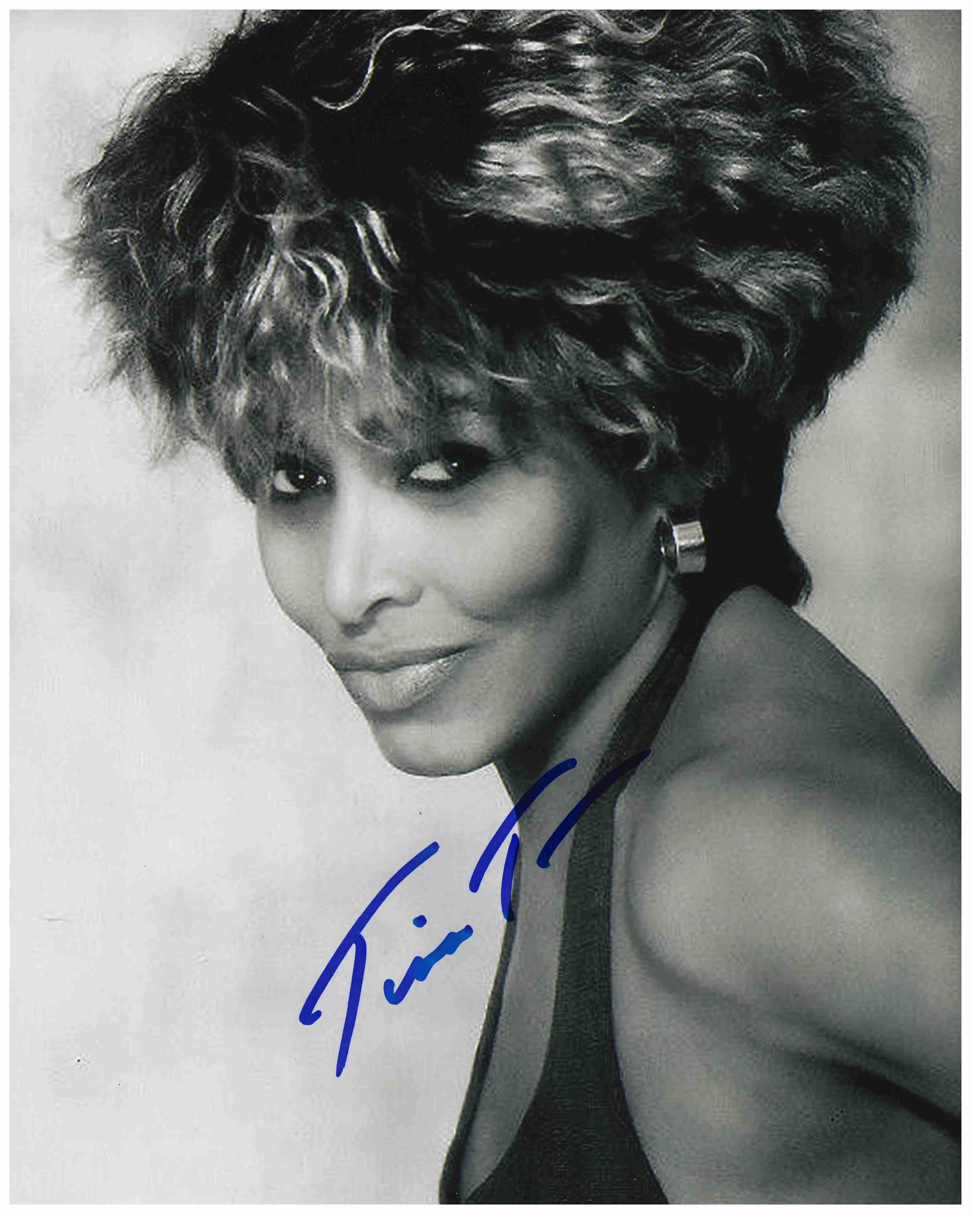 TINA TURNER - handsigniertes Grossfoto (20x25 cm) mit COA