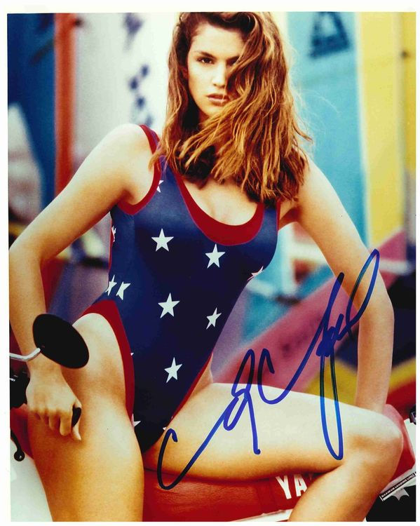 CINDY CRAWFORD - original handsigniert (20 x 25 cm) mit COA
