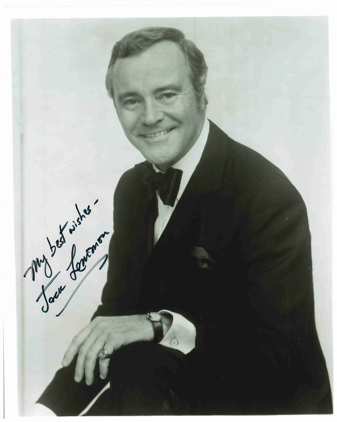 JACK LEMMON († 2001) - Grossfoto (20x25 cm) signiert w/COA